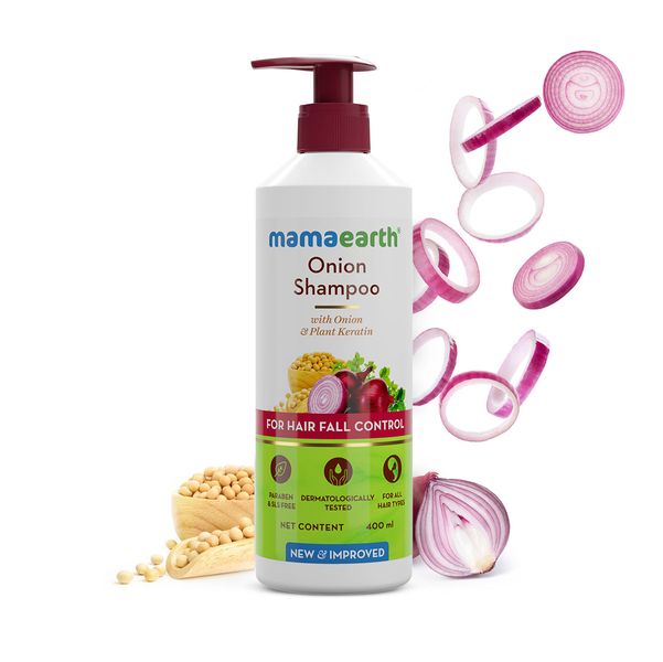 MAMAEARTH ONION HAIR FALL SHAMPOO 400ML (MRP - 533 | Net - 251 )